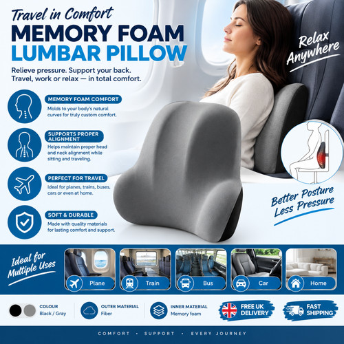 Memory foam lumbar support - foam,