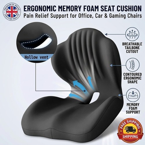 Ergonomic memory foam seat - memory,
