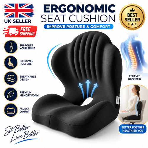 Ergonomic memory foam seat - ergonomic,