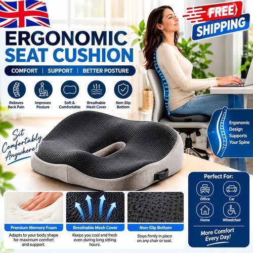 Ergonomic memory foam seat - ergonomic,