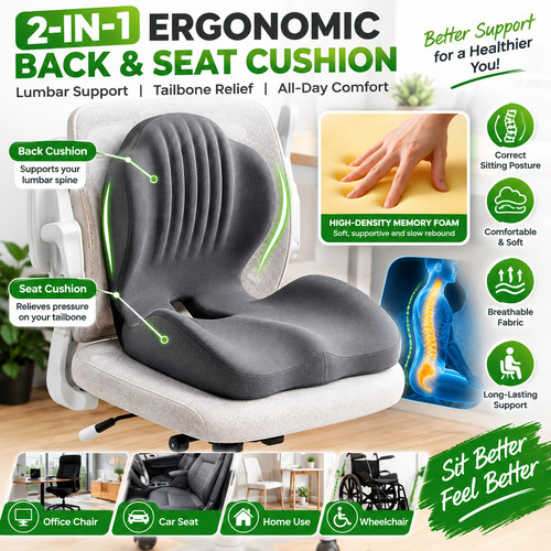 Ergonomic back seat - back,