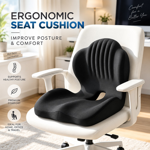 Ergonomic memory foam seat - ergonomic,