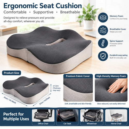 Memory foam seat cushion for - memory,